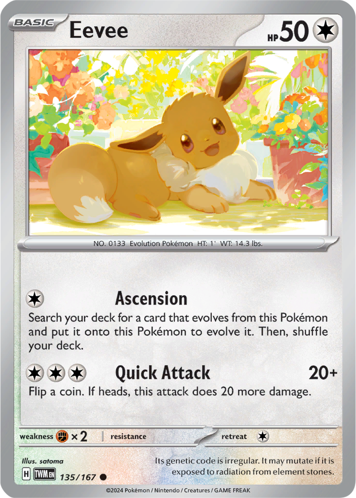 Twilight Masquerade 135/167 Eevee