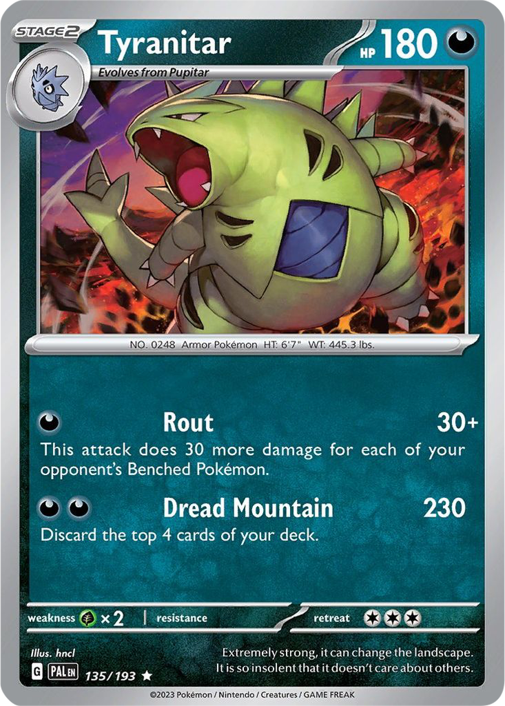 Paldea Evolved 135/193 Tyranitar