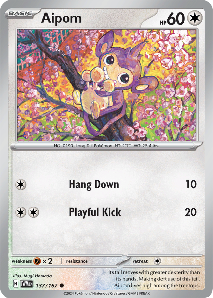 Twilight Masquerade 137/167 Aipom