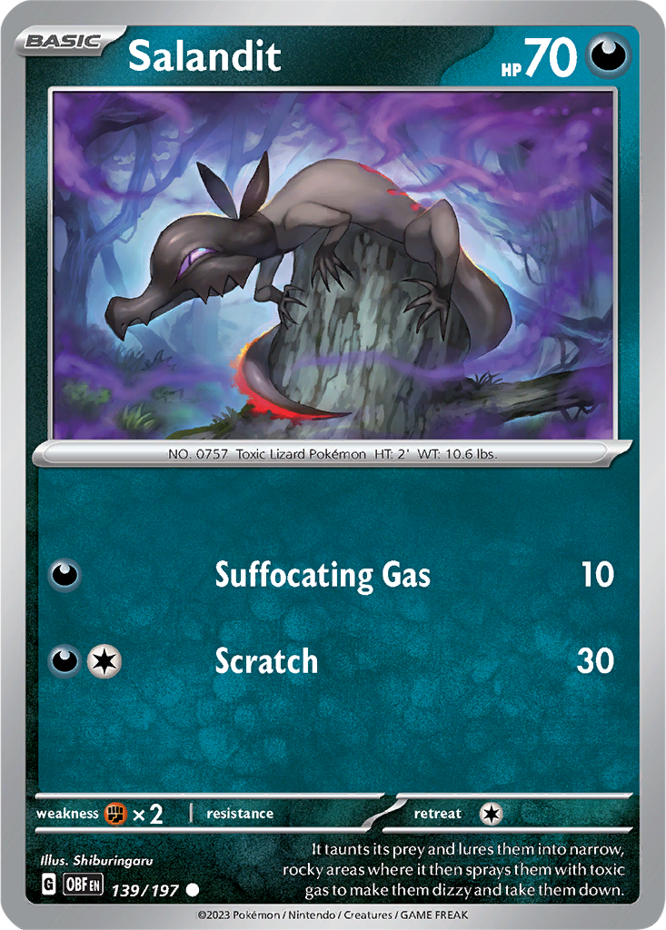Obsidian Flames 139/197 Salandit