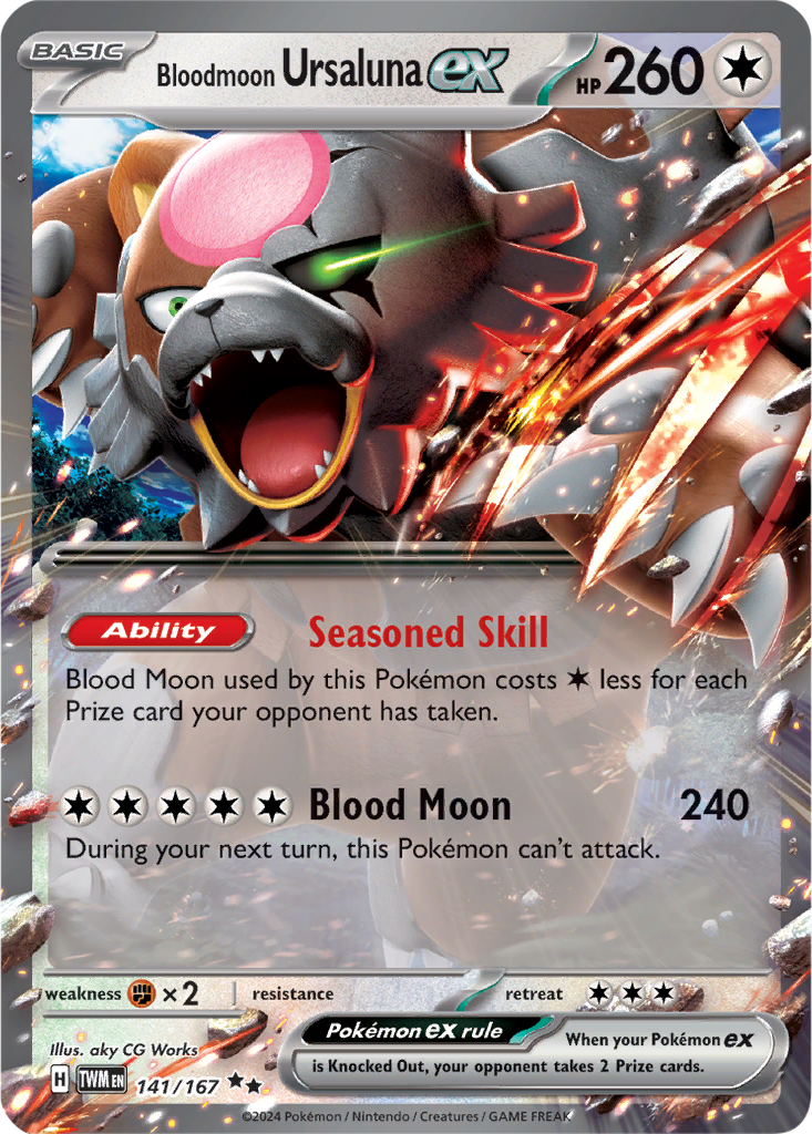 Twilight Masquerade 141/167 Bloodmoon Ursaluna ex