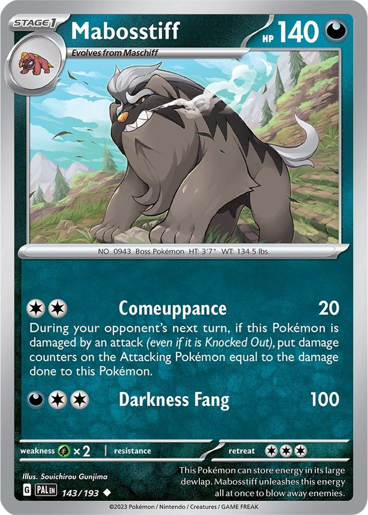 Paldea Evolved 143/193 Mabosstiff