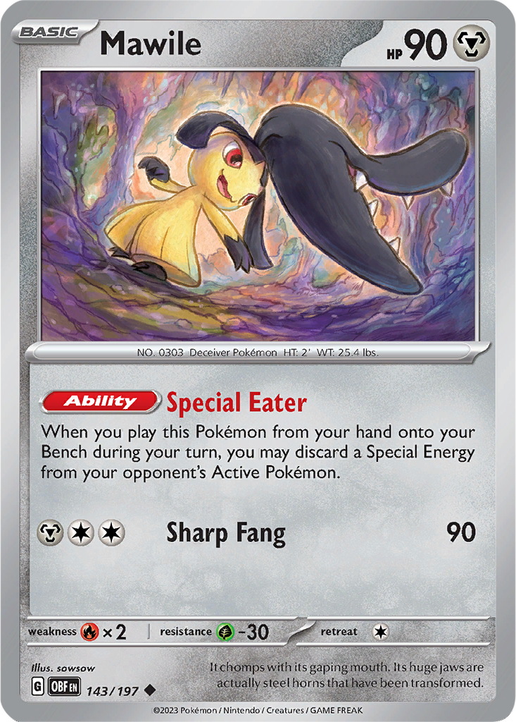 Obsidian Flames 143/197 Mawile