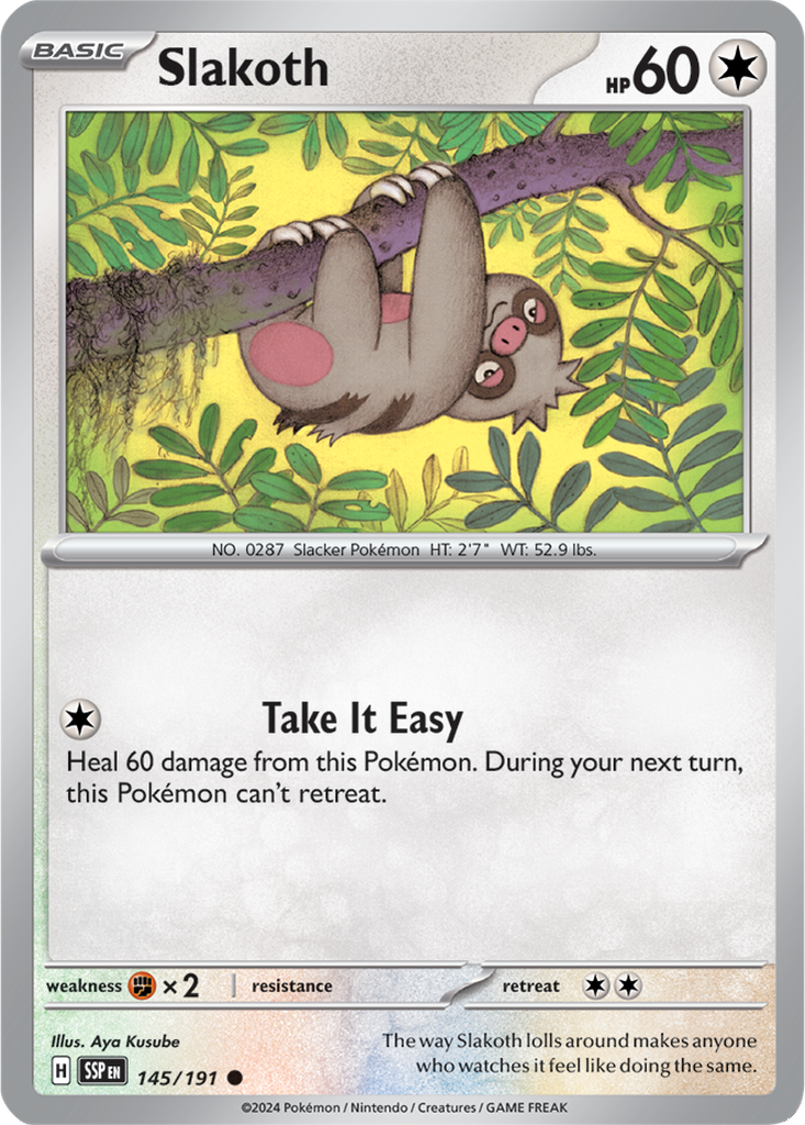 Surging Sparks 145/191 Slakoth