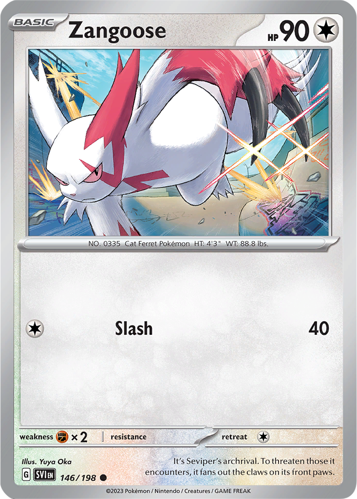 Scarlet & Violet 146/198 Zangoose