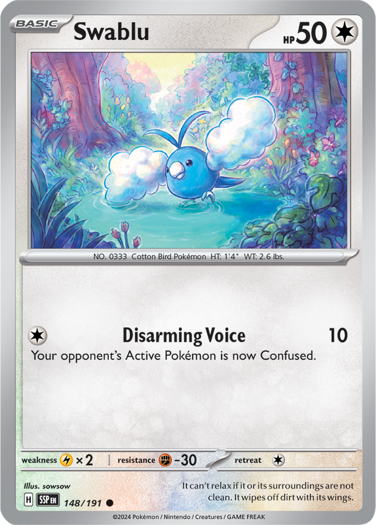 Surging Sparks 148/191 Swablu