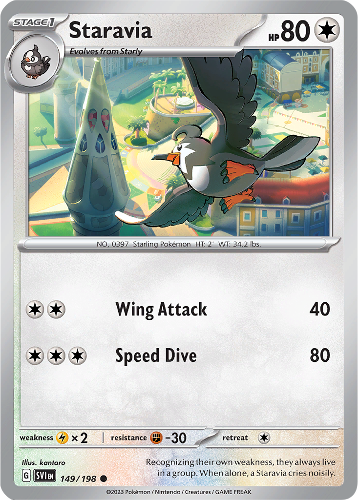 Scarlet & Violet 149/198 Staravia