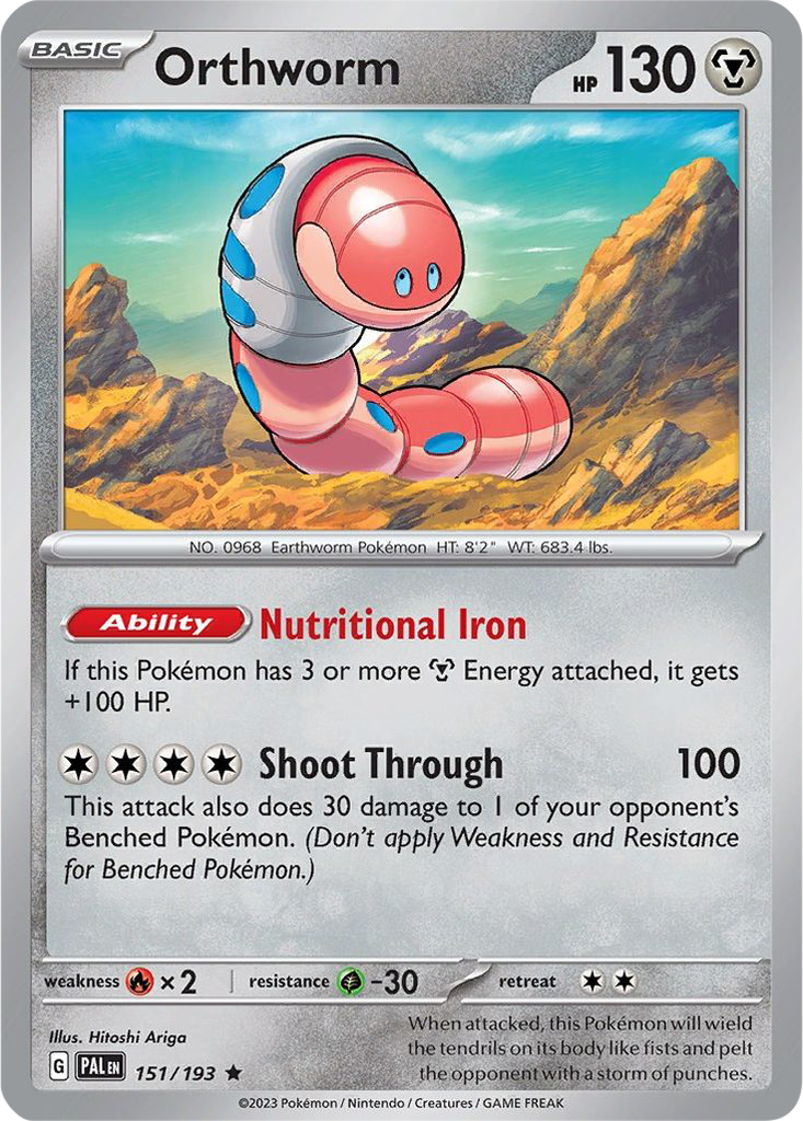 Paldea Evolved 151/193 Orthworm