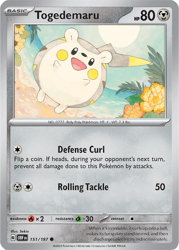 Obsidian Flames 151/197 Togedemaru