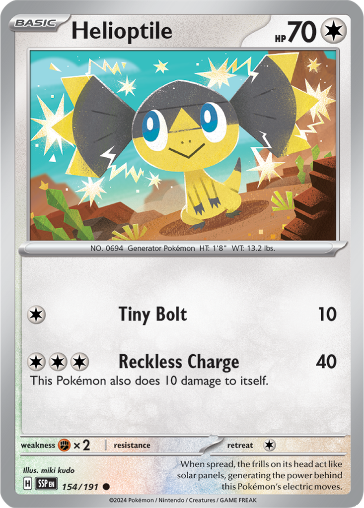 Surging Sparks 154/191 Helioptile