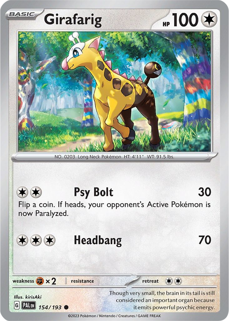 Paldea Evolved 154/193 Girafarig