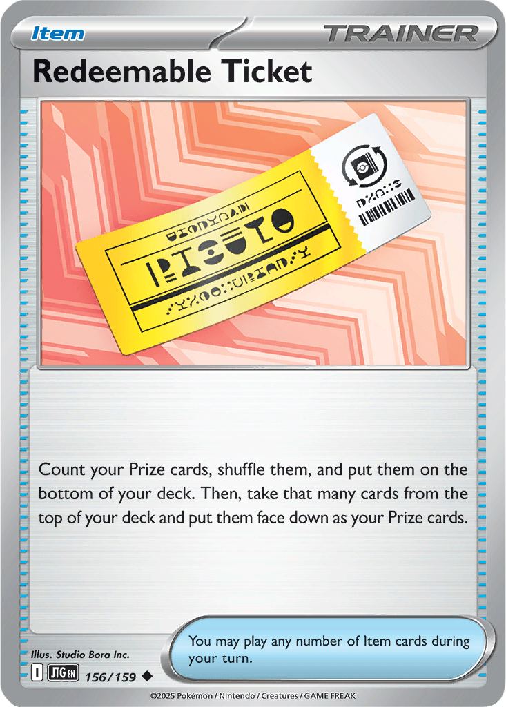 Journey Together 156/159 Redeemable Ticket