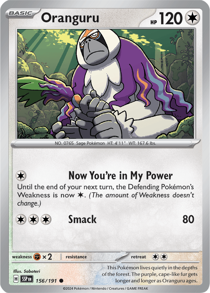 Surging Sparks 156/191 Oranguru
