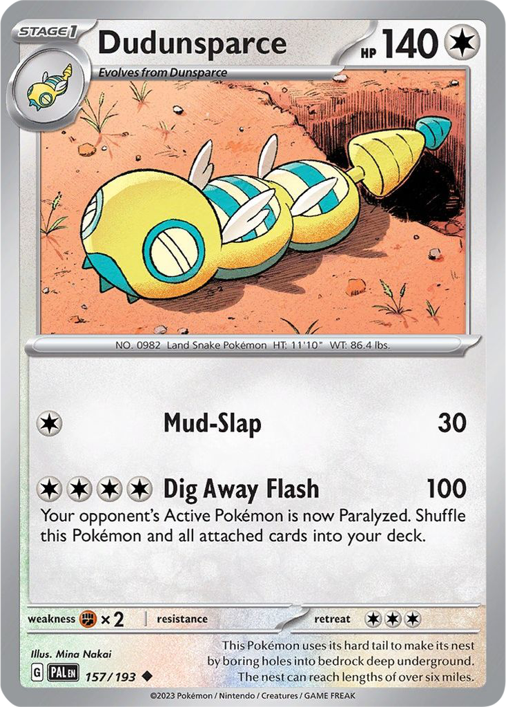 Paldea Evolved 157/193 Dudunsparce