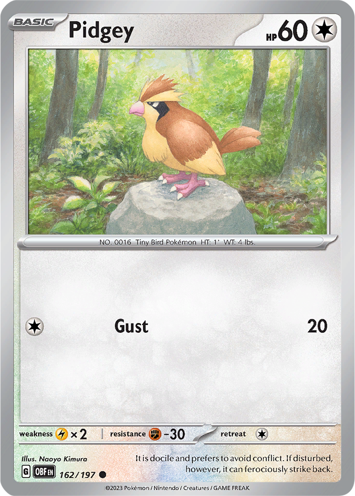 Obsidian Flames 162/197 Pidgey