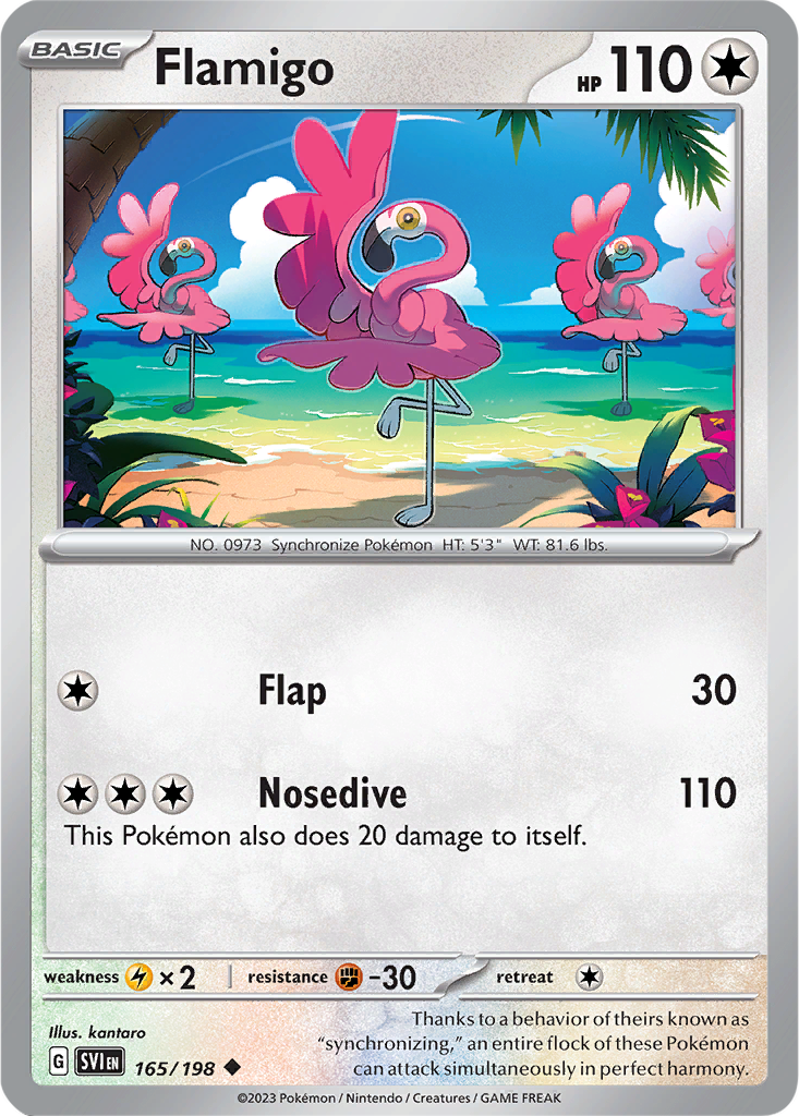 Scarlet & Violet 165/198 Flamigo