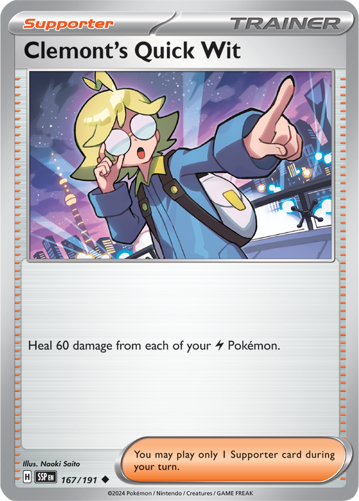 Surging Sparks 167/191 Clemont's Quick Wit