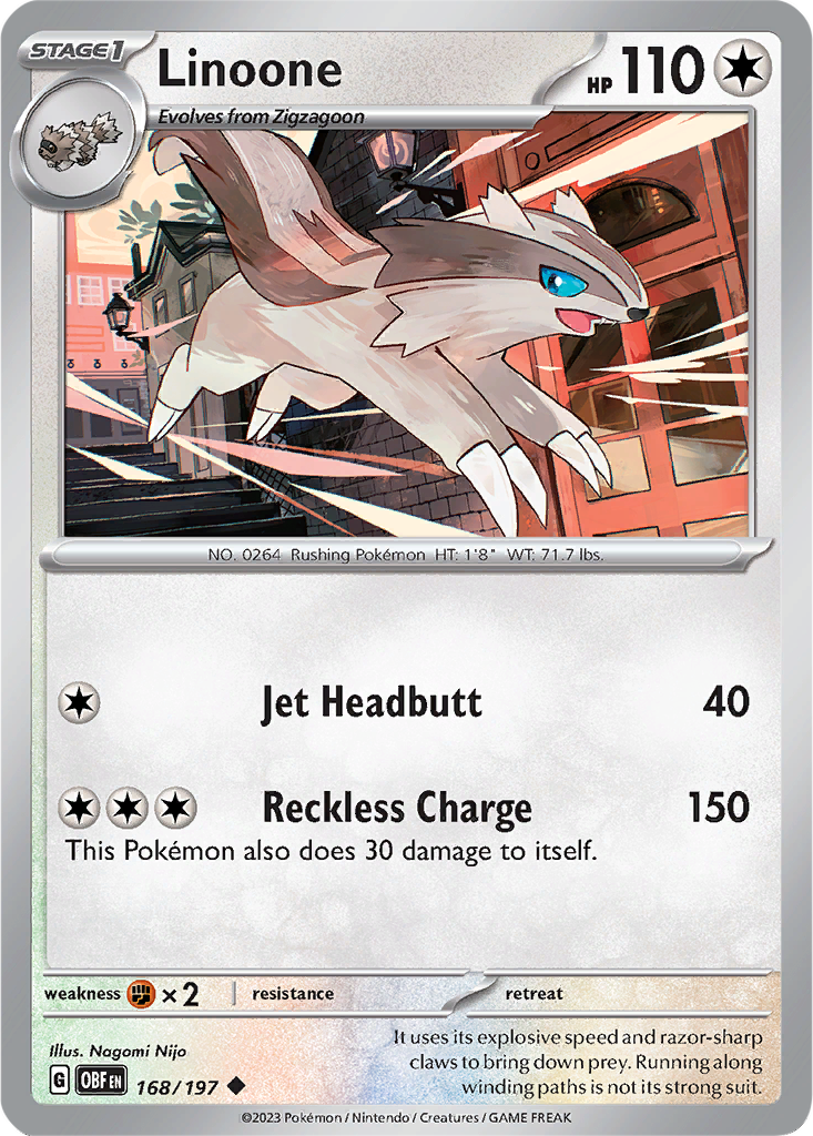 Obsidian Flames 168/197 Linoone