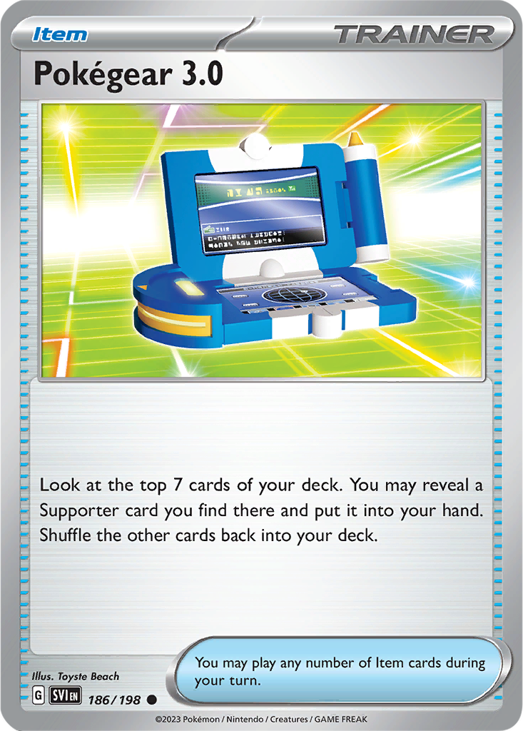 Scarlet & Violet 186/198 Pokégear 3.0
