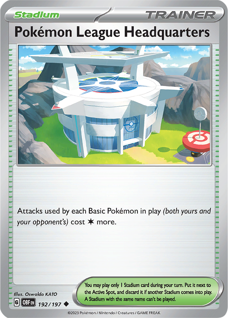 Obsidian Flames 192/197 Pokémon League Headquarters