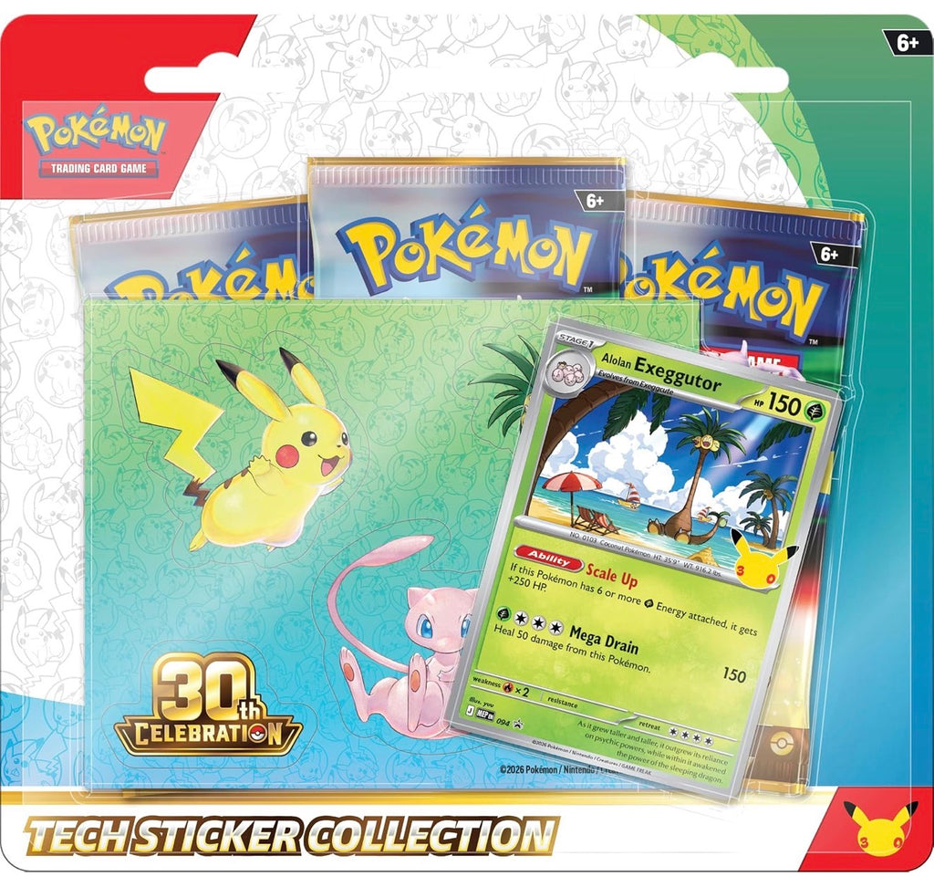 Pokémon TCG: 30th Celebration Tech Sticker Collection (Alolan Exeggutor), English