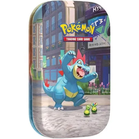 Pokémon Luminous City Mini Tin Feraligatr & Budew Brand New & Sealed