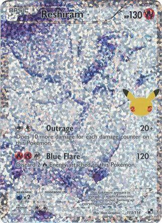 Reshiram 113/114, 25th Anniversary