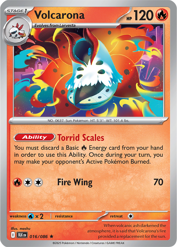 Black Bolt 016/086 Volcarona