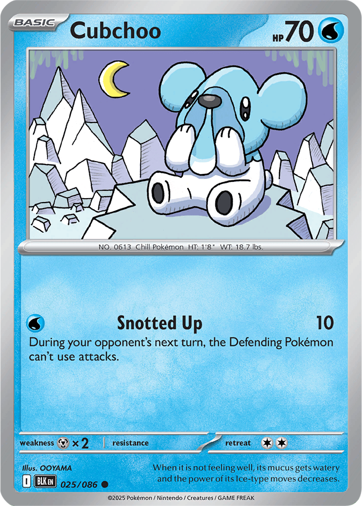Black Bolt 025/086 Cubchoo