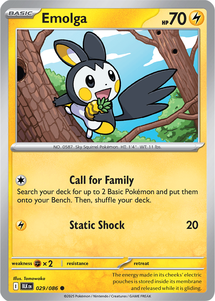Black Bolt 029/086 Emolga