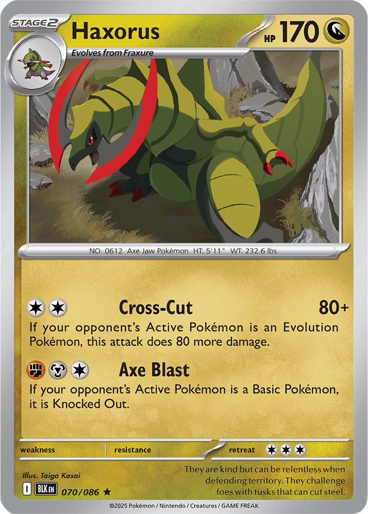 Black Bolt 070/086 Haxorus