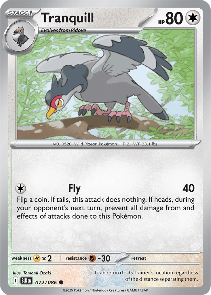 Black Bolt 072/086 Tranquill