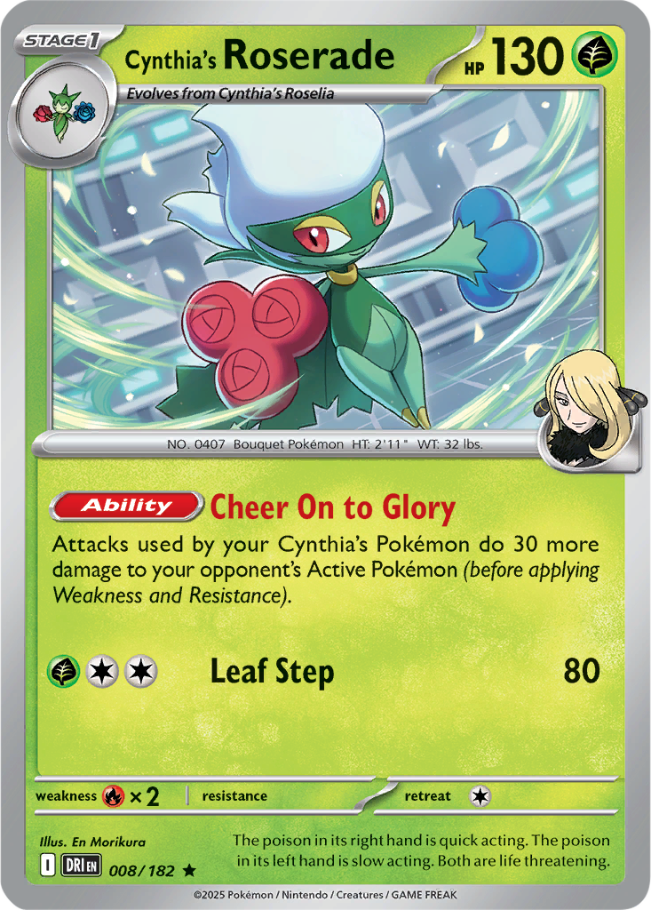 Destined Rivals 008/182 Cynthia's Roserade