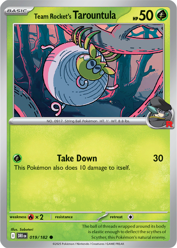 Destined Rivals 019/182 Team Rocket's Tarountula