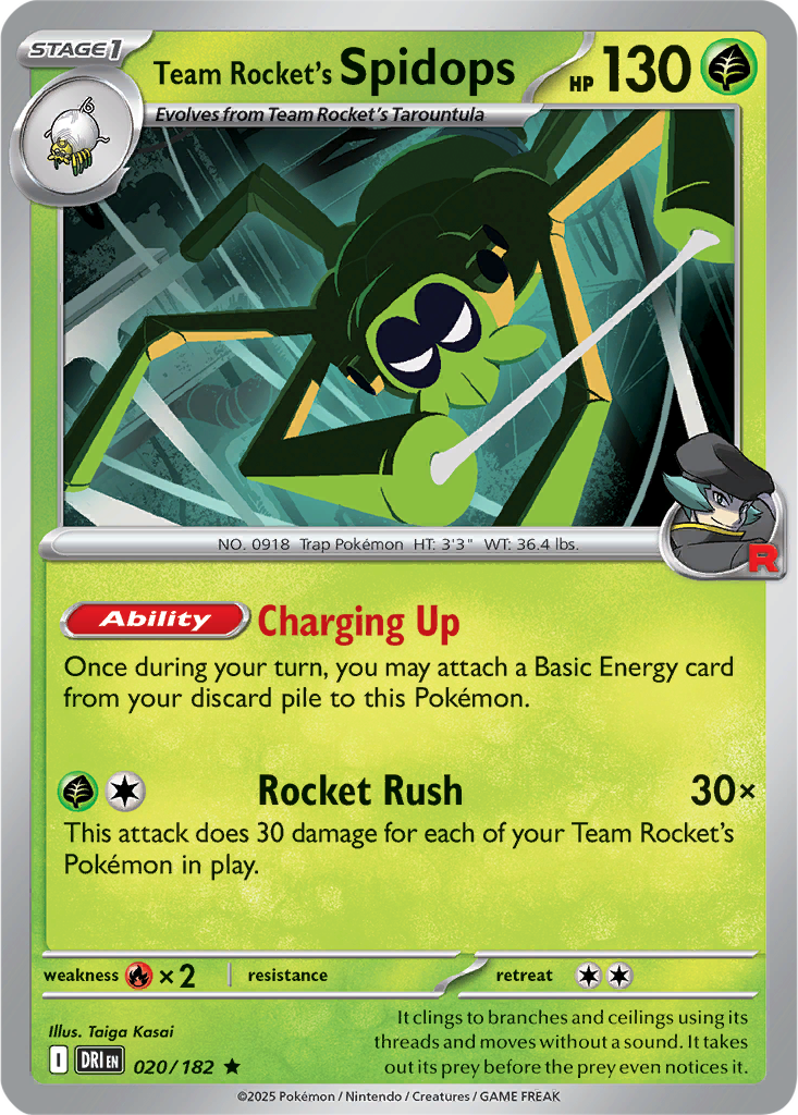 Destined Rivals 020/182 Team Rocket's Spidops