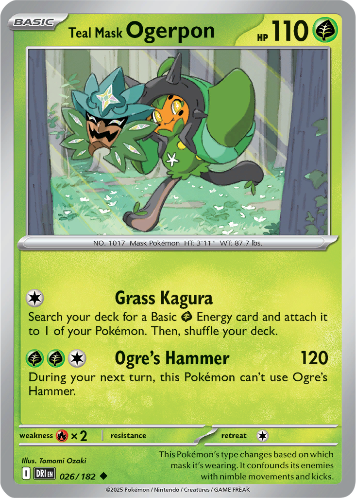 Destined Rivals 026/182 Teal Mask Ogerpon
