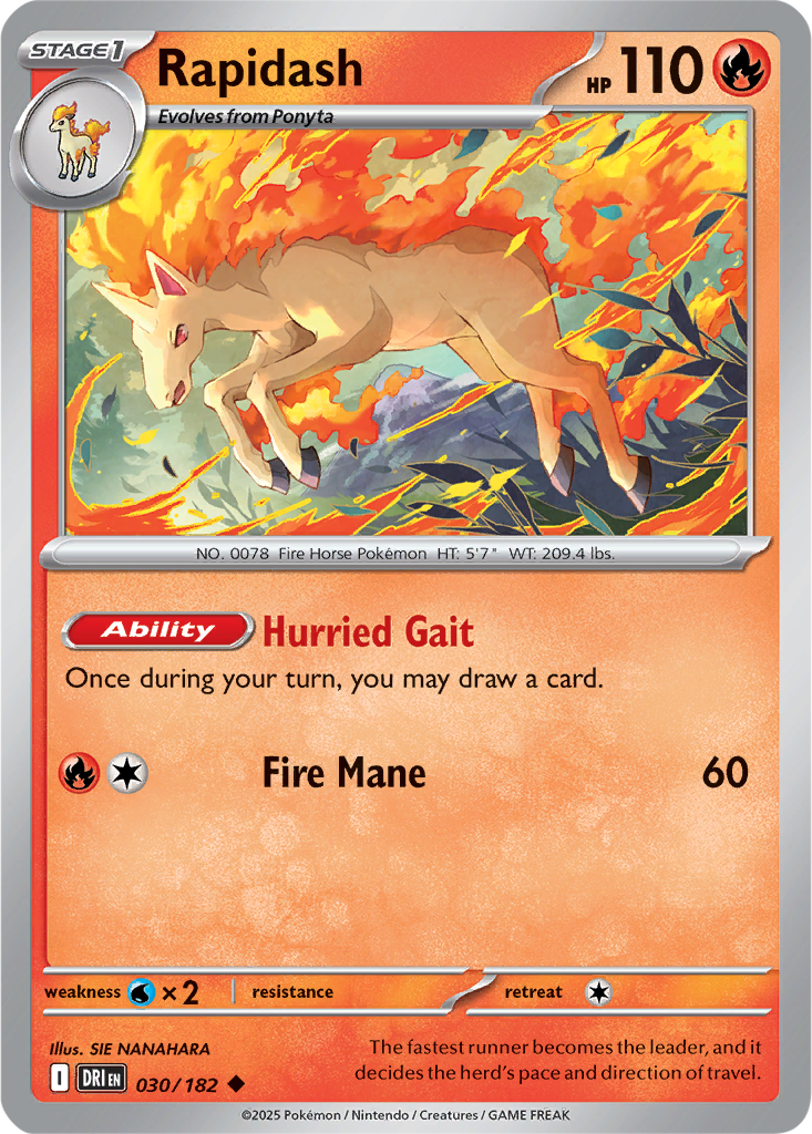 Destined Rivals 030/182 Rapidash
