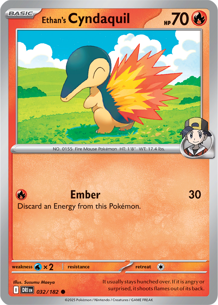 Destined Rivals 032/182 Ethan's Cyndaquil