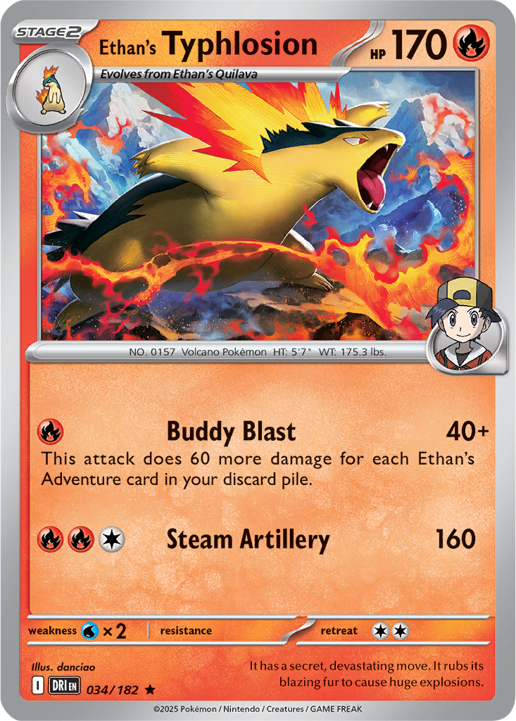 Destined Rivals 034/182 Ethan's Typhlosion