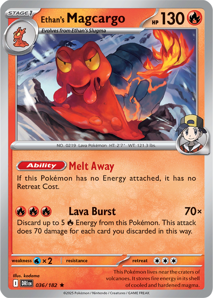 Destined Rivals 036/182 Ethan's Magcargo