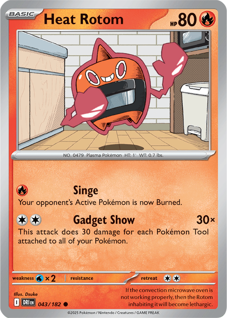 Destined Rivals 043/182 Heat Rotom