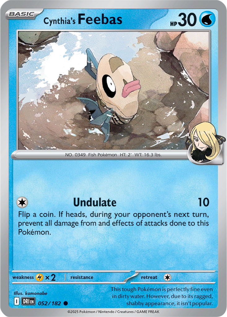 Destined Rivals 052/182 Cynthia's Feebas