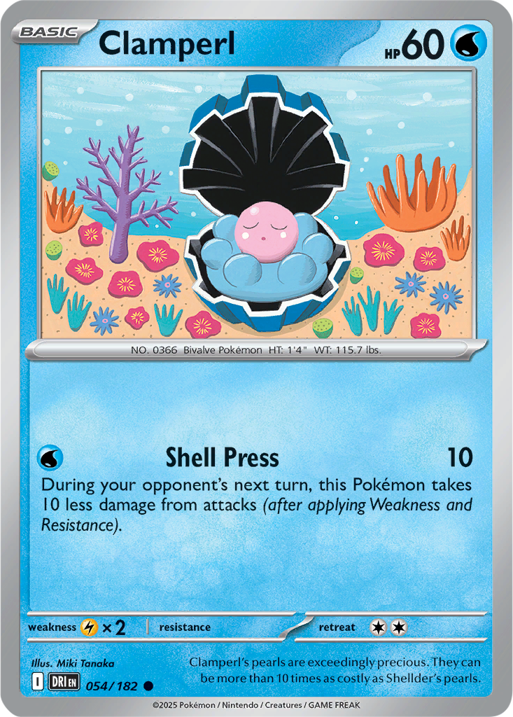 Destined Rivals 054/182 Clamperl