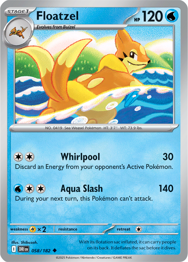 Destined Rivals 058/182 Floatzel