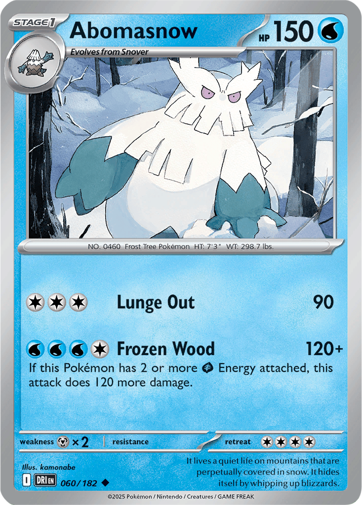 Destined Rivals 060/182 Abomasnow