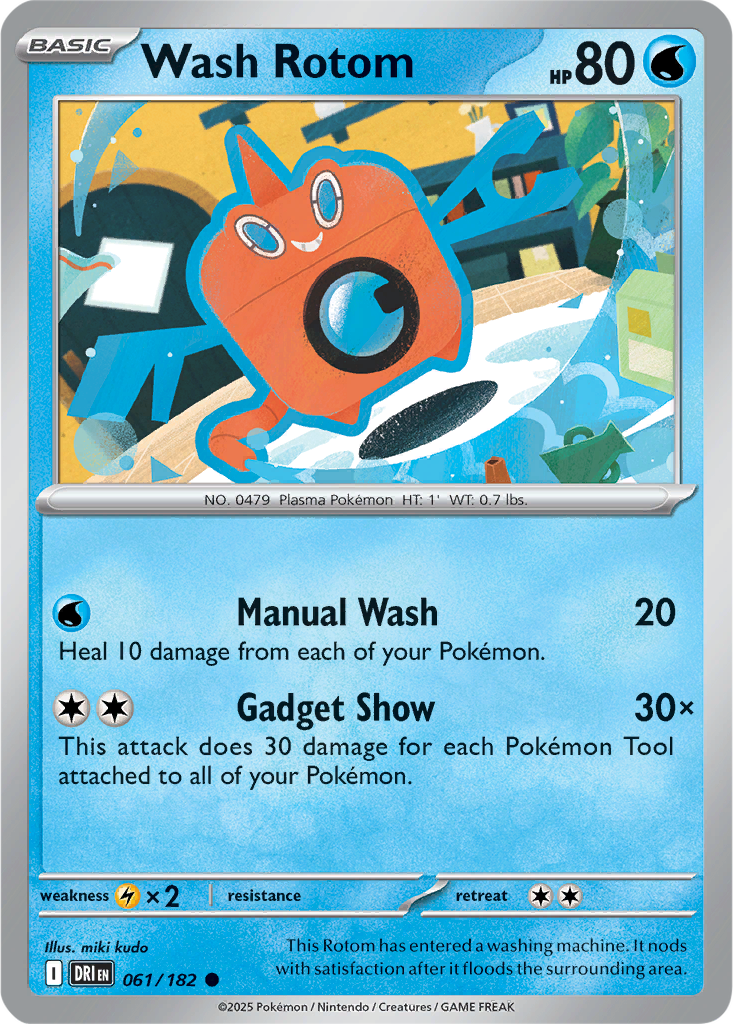Destined Rivals 061/182 Wash Rotom
