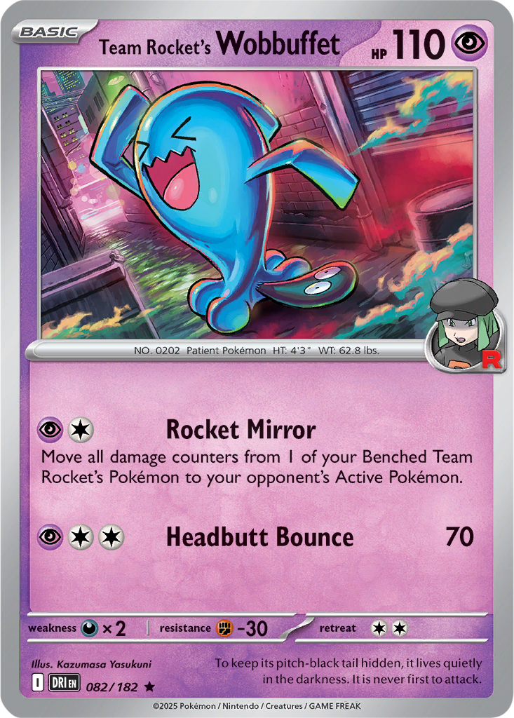 Destined Rivals 082/182 Team Rocket's Wobbuffet