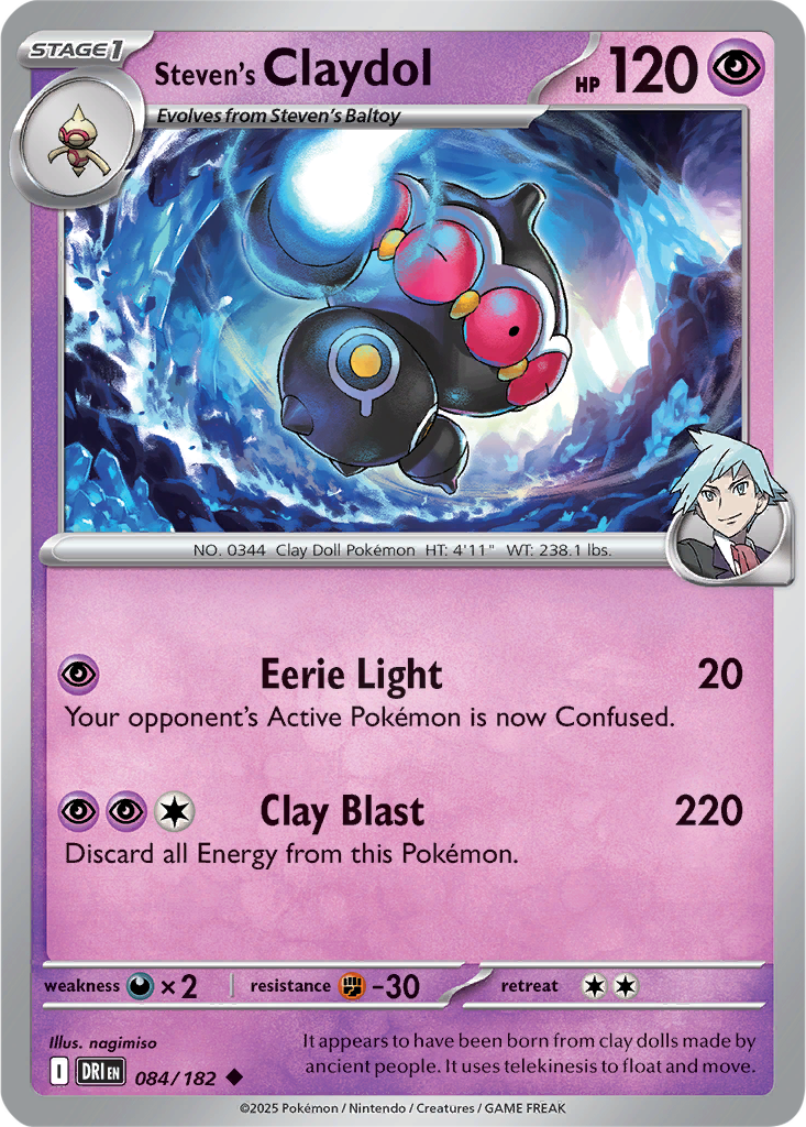Destined Rivals 084/182 Steven's Claydol