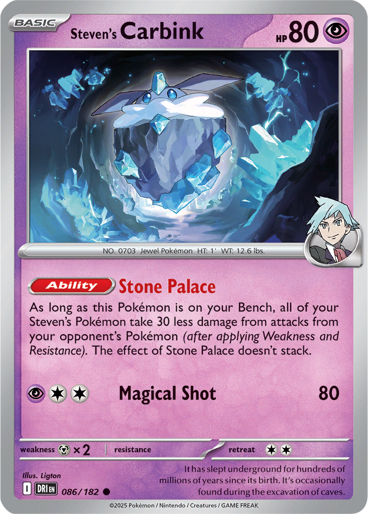 Destined Rivals 086/182 Steven's Carbink