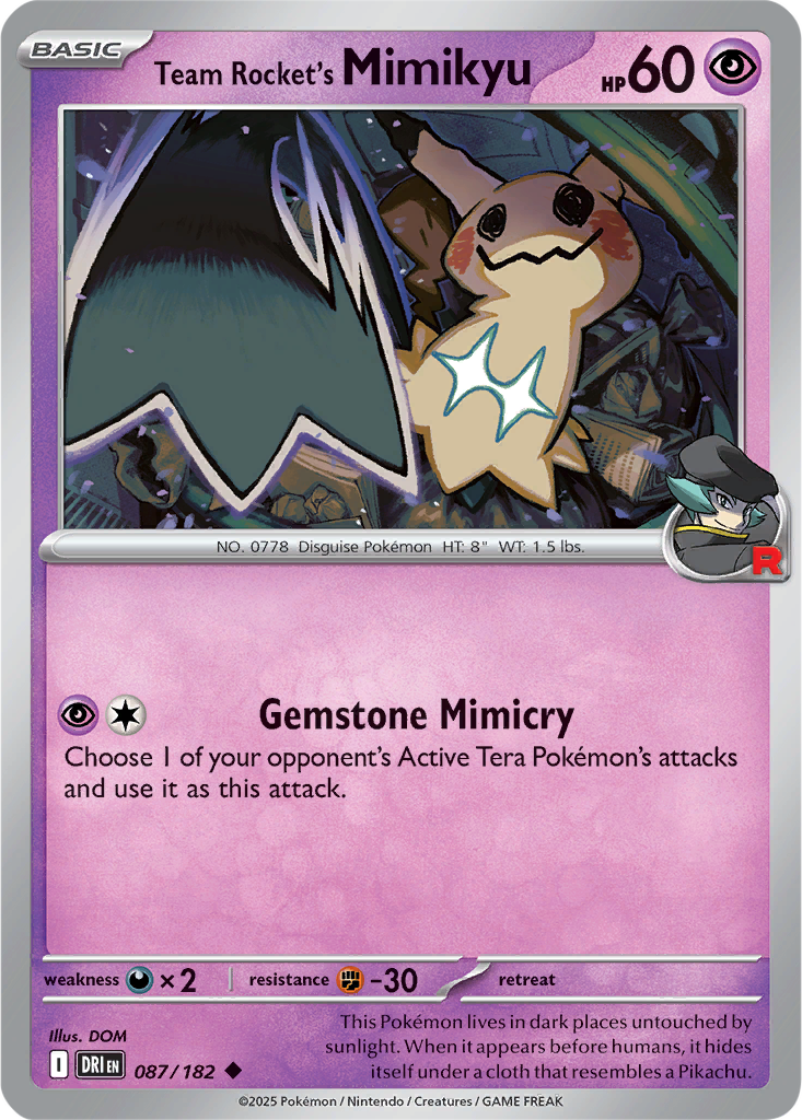 Destined Rivals 087/182 Team Rocket's Mimikyu